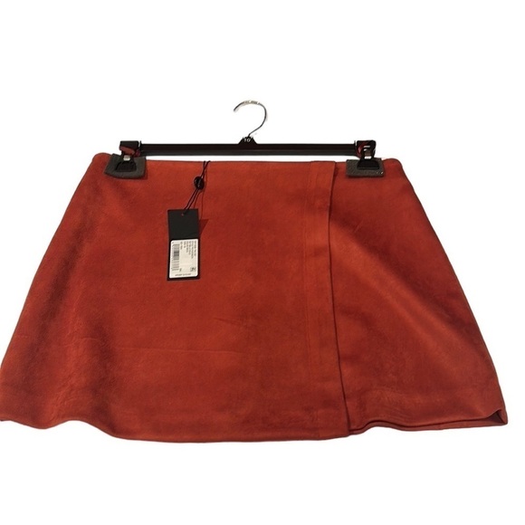 Brick Red Mini Gianni Binni Skirt size 10 - Picture 1 of 11